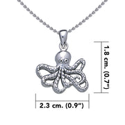 Octopus Silver Pendant with Chain Set TSE728