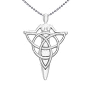 Danu Goddess Silver Pendant with Chain Set TSE738