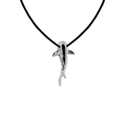 DiveSilver Small Whale Shark Silver Pendant with Nylon Cord TSE980