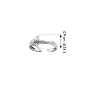 DiveSilver Whale Shark Sterling Silver Toe Ring TTR095