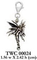 Amy Brown Firefly Fairy Sterling Silver Clip on Charm TWC024