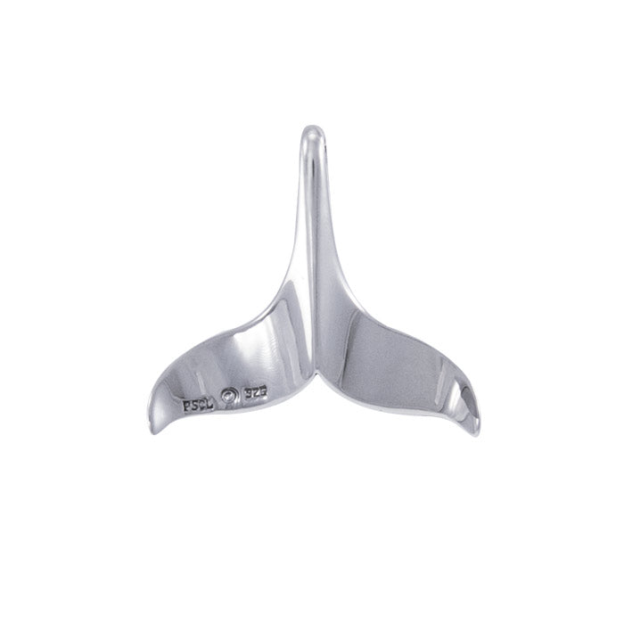 Whale Tail Sterling Silver Pendant WP004