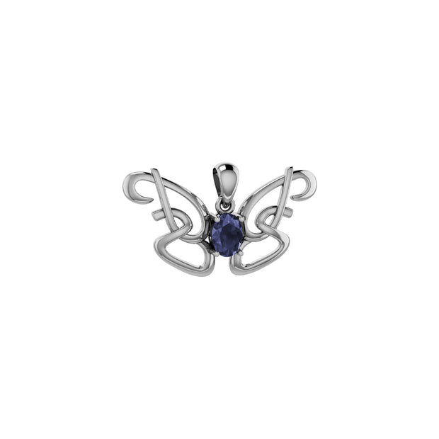 Peter Stone Identity Butterfly Solid Gold Pendant with Gemstone GPD6428