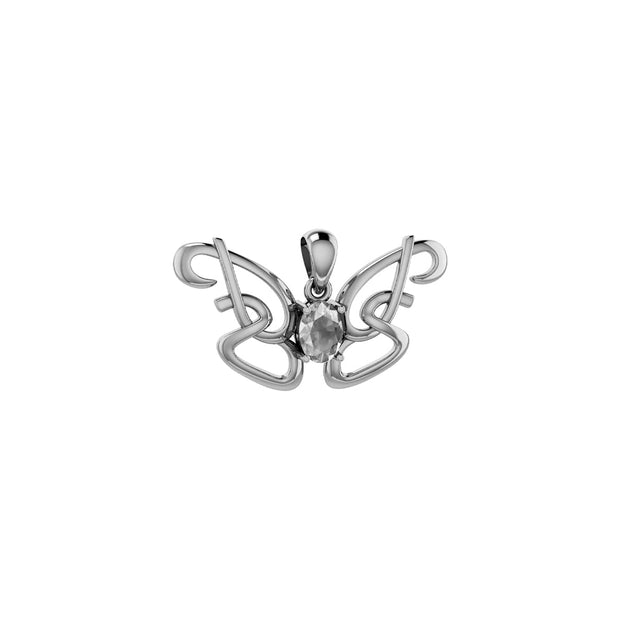 Peter Stone Identity Butterfly Solid Gold Pendant with Gemstone GPD6428