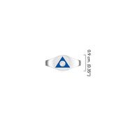 Al-Anon Solid Gold Ring with Blue Enamel GRI2562