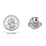 DiveSilver Nautilus and Wave Solid Gold Ring GRI2576