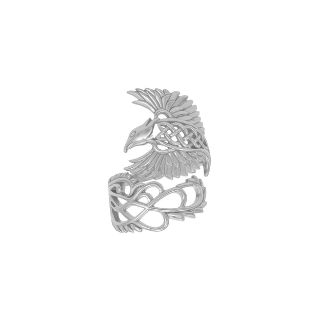 Honor The Flying Phoenix ~ Solid Gold Ring GRI2583