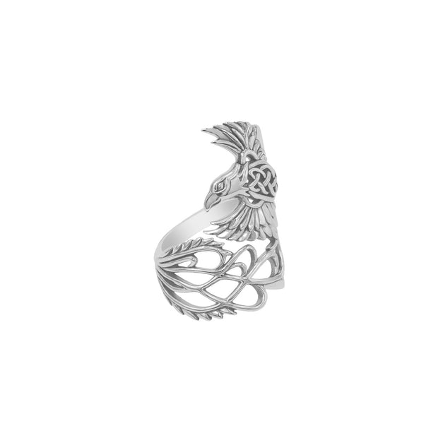 Honor The Flying Phoenix ~ Solid Gold Ring GRI2583