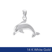 Dolphin 14K White Gold Pendant WTP1016