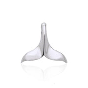 Large Whale Tail Silver Pendant JP007