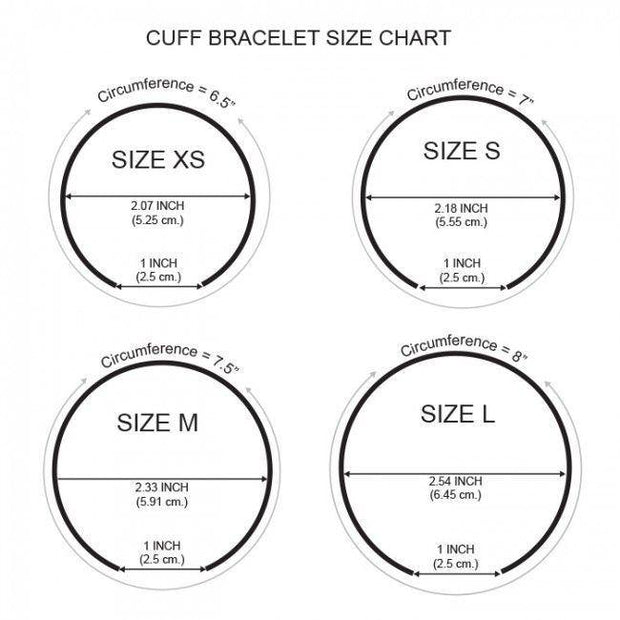 Small Cuff Bracelet TBA194 Custom Word