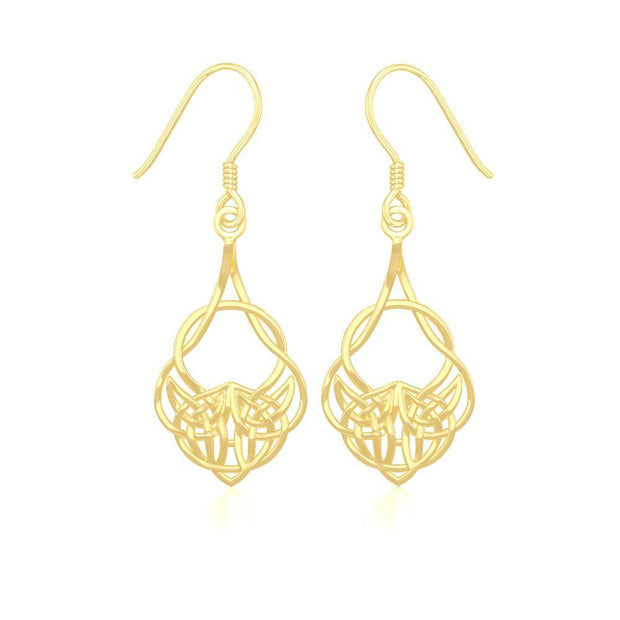 Celtic Knot Solid Gold Earrings GER1901