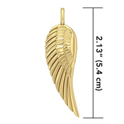 Angel Wing Solid Gold Pendant GPD2932