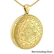 Experience Divine Guidance: The Seven Archangels Solid Gold Pendant - GPD5154 | Embrace Heavenly Protection and Spiritual Connection