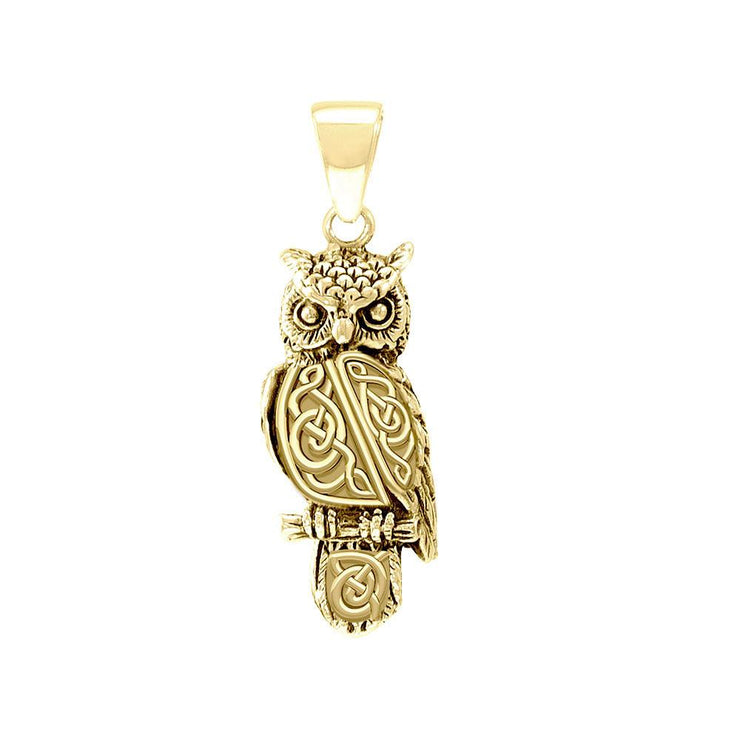 Celtic Horned Owl Pendant GPD5722