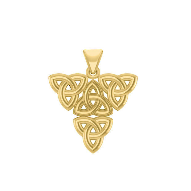Celtic Trinity Solid Gold Pendant GPD5803