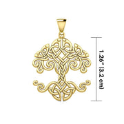 Embrace the Artistic Mastery: Tree of Life Designed by Cari Buziak Solid Gold Pendant - GPD643 | Embody the Timeless Beauty of Nature