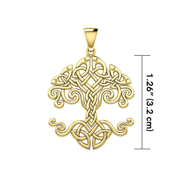 Embrace the Artistic Mastery: Tree of Life Designed by Cari Buziak Solid Gold Pendant - GPD643 | Embody the Timeless Beauty of Nature