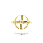 Saint Brigids Cross 14K Gold Ring GRI2293