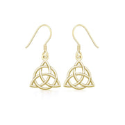 Triquetra Solid Gold Earrings GTE2912