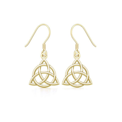 Triquetra Solid Gold Earrings GTE2912