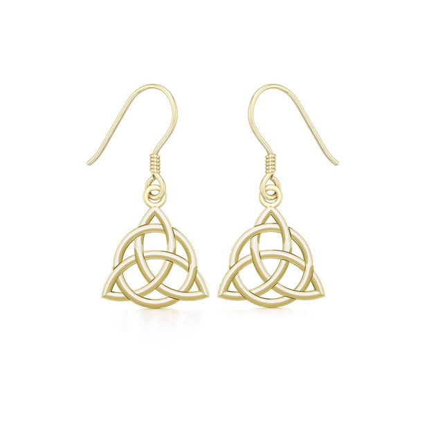 Triquetra Solid Gold Earrings GTE2912