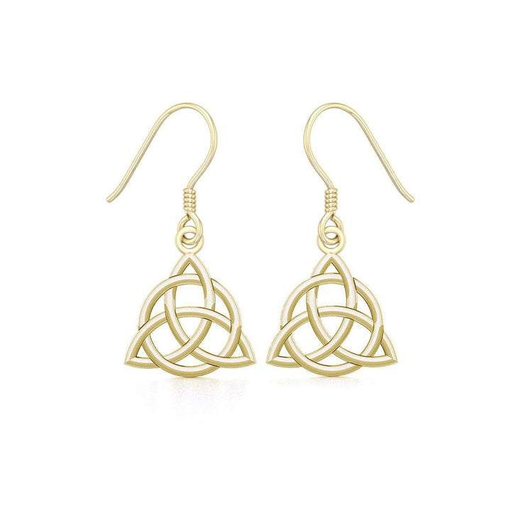 Triquetra Solid Gold Earrings GTE2912