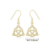 Triquetra Solid Gold Earrings GTE2912