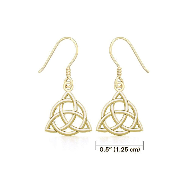 Triquetra Solid Gold Earrings GTE2912