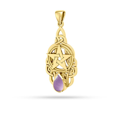 Gold Pentacle Pendant GTP235