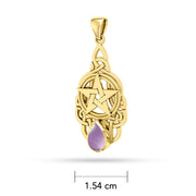 Gold Pentacle Pendant GTP235