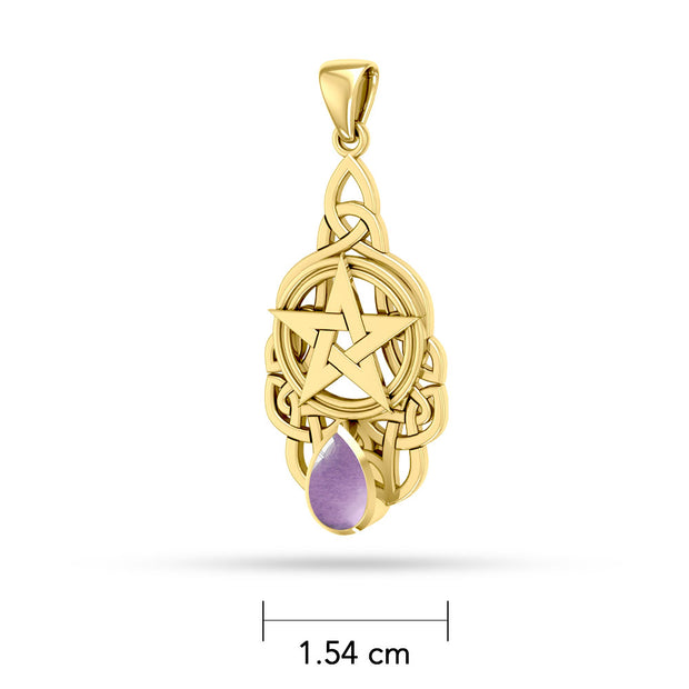 Gold Pentacle Pendant GTP235