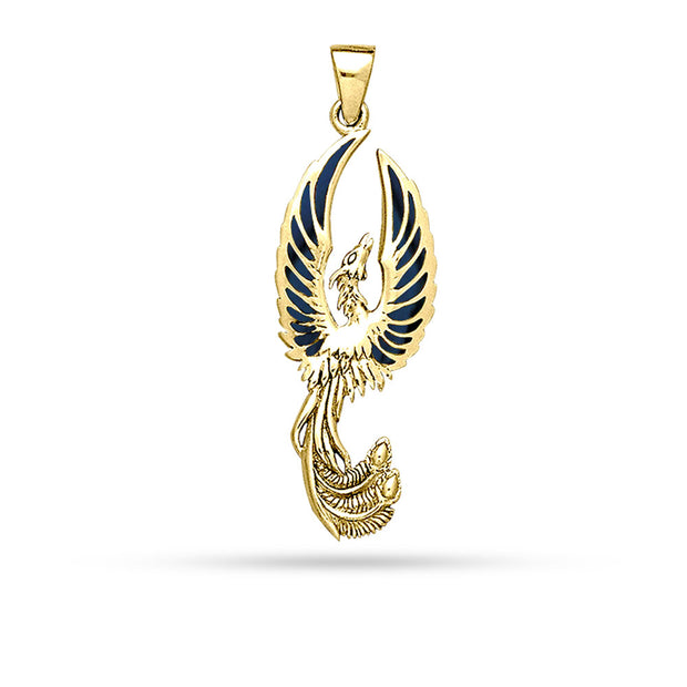 From the ashes rises the rebirth of the phoenix A fine sterling silver Pendant GTP2838