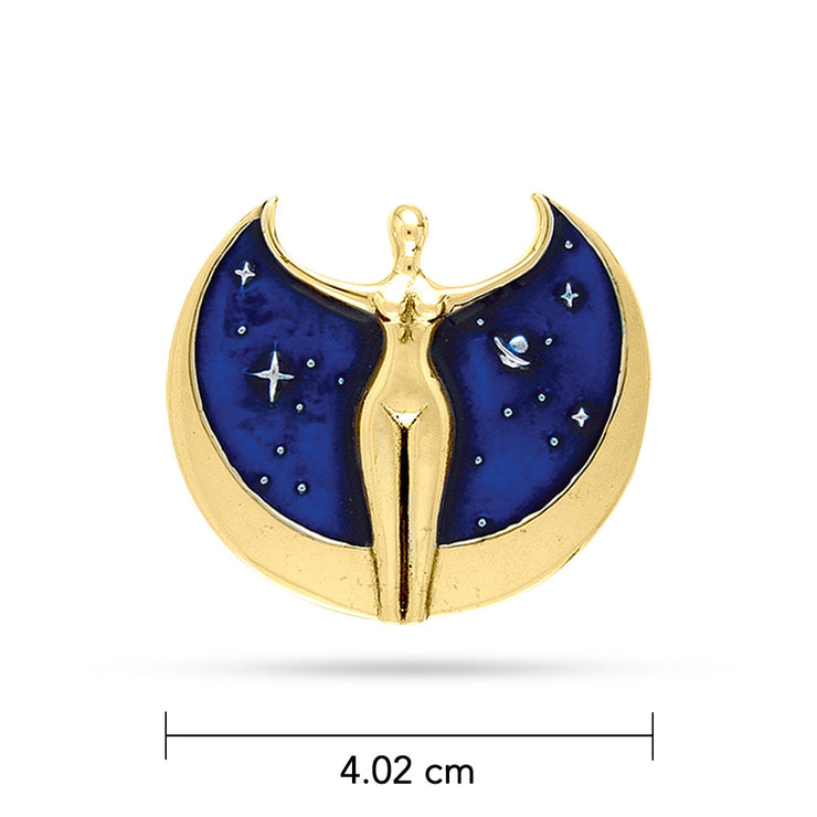 Oberon Zell Astra Star Goddess Pendant with Enamel GTP3198