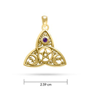 Magick Moon Gold Pendant GTP3268