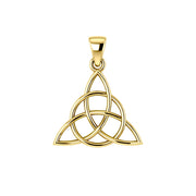 The Divine Power of the Triquetra ~ 14K Yellow Gold Pendant GTP3378