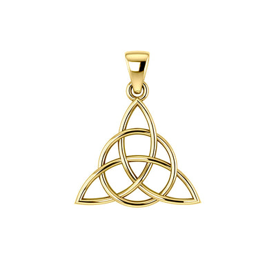 The Divine Power of the Triquetra ~ 14K Yellow Gold Pendant GTP3378