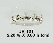 Small Whale Pod Sterling Silver Ring JR101