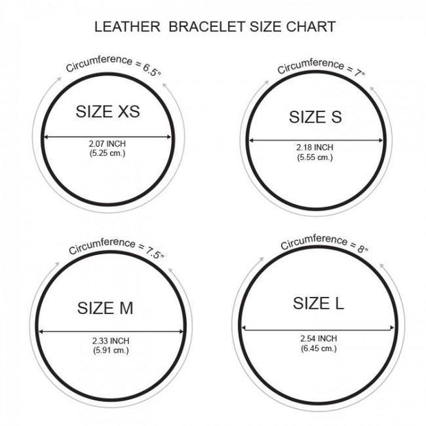 Small Leather Bracelet TBA197 Custom Word