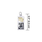 Virgo Silver and Gold Charm MCM300