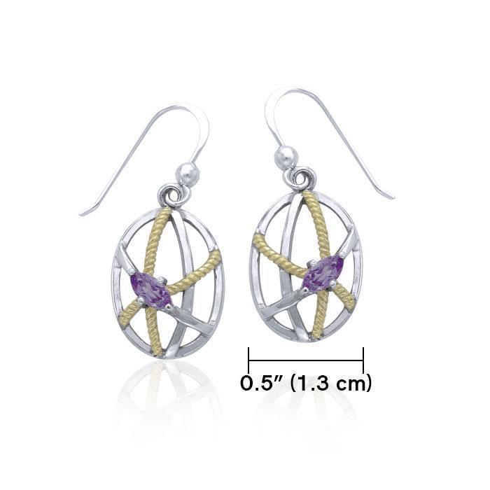 Contemporary Rope Design Earrings MER1253