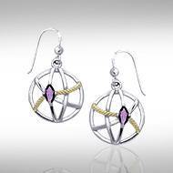 Contemporary with Rope Design Earrings MER1255