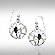 Contemporary with Rope Design Earrings MER1255