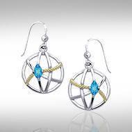 Contemporary with Rope Design Earrings MER1255