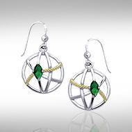 Contemporary with Rope Design Earrings MER1255