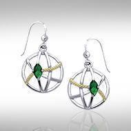 Contemporary with Rope Design Earrings MER1255