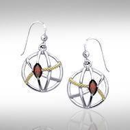 Contemporary with Rope Design Earrings MER1255