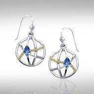 Contemporary with Rope Design Earrings MER1255