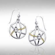 Contemporary with Rope Design Earrings MER1255