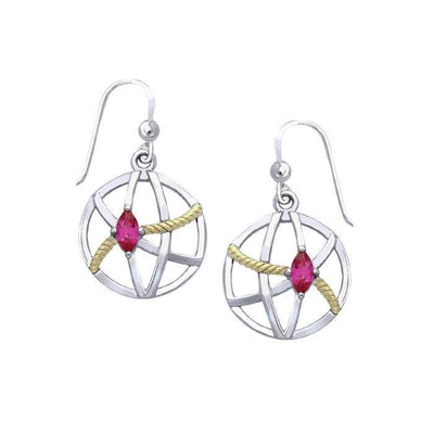 Contemporary with Rope Design Earrings MER1255